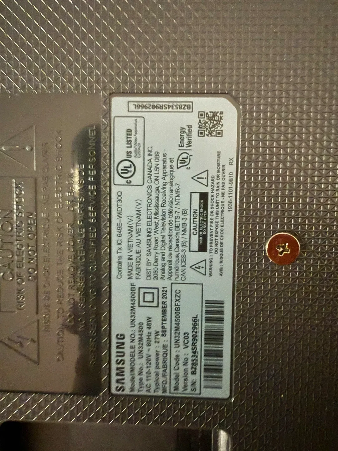 Samsung UN32M4500BF 32" TV image indicator(3)