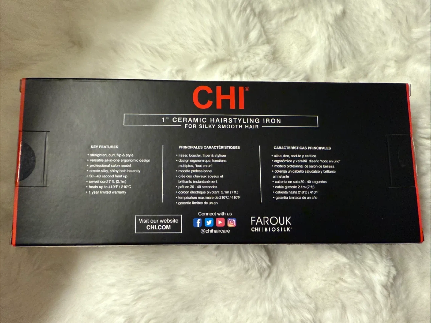 New CHI 1" Ceramic Hairstyling Iron - Glitter Glaze image indicator(3)