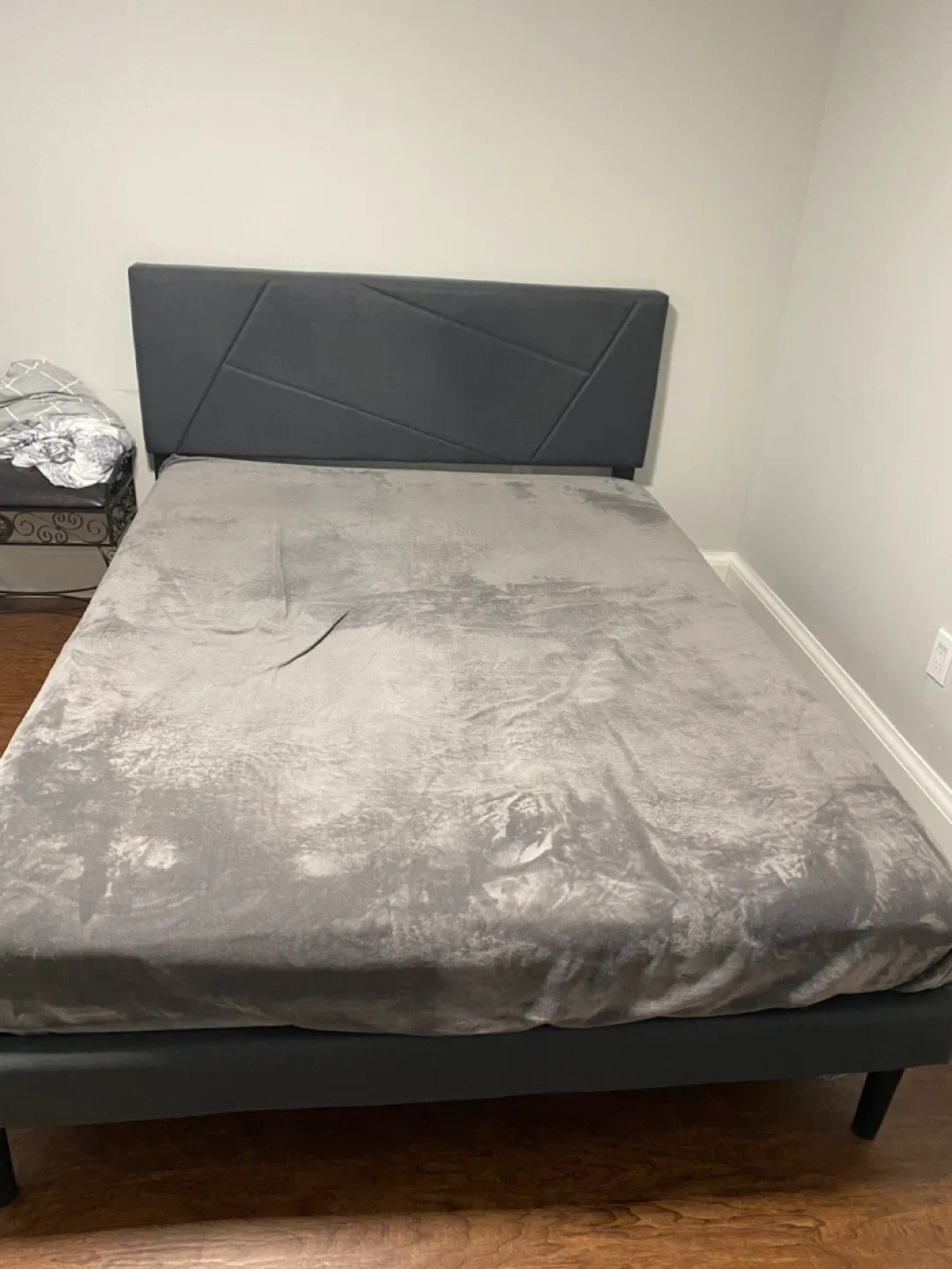 Grey Bed Frame purchased from Amazon