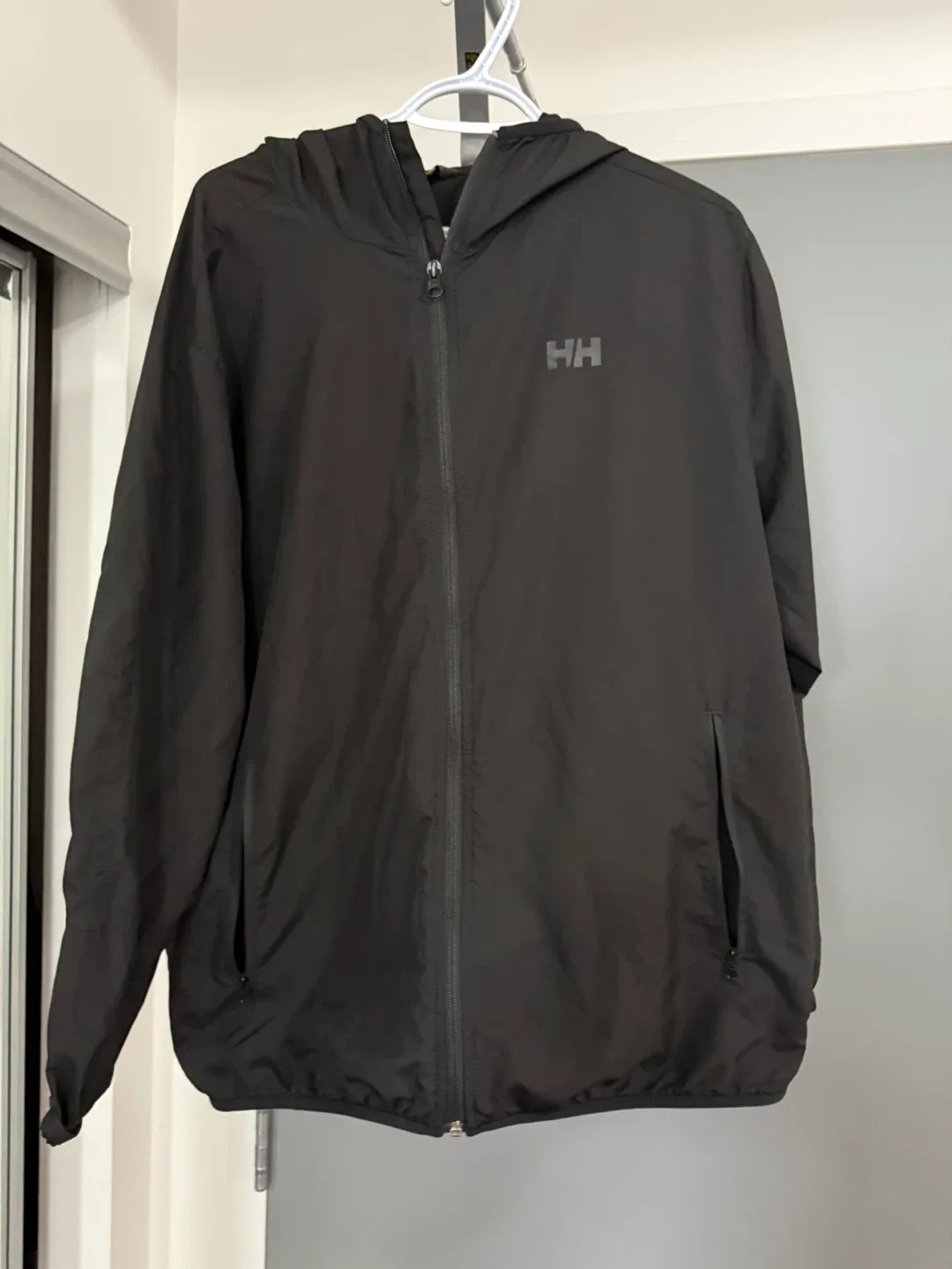 Helly Hansen Black Windbreaker Jacket - X-Large
