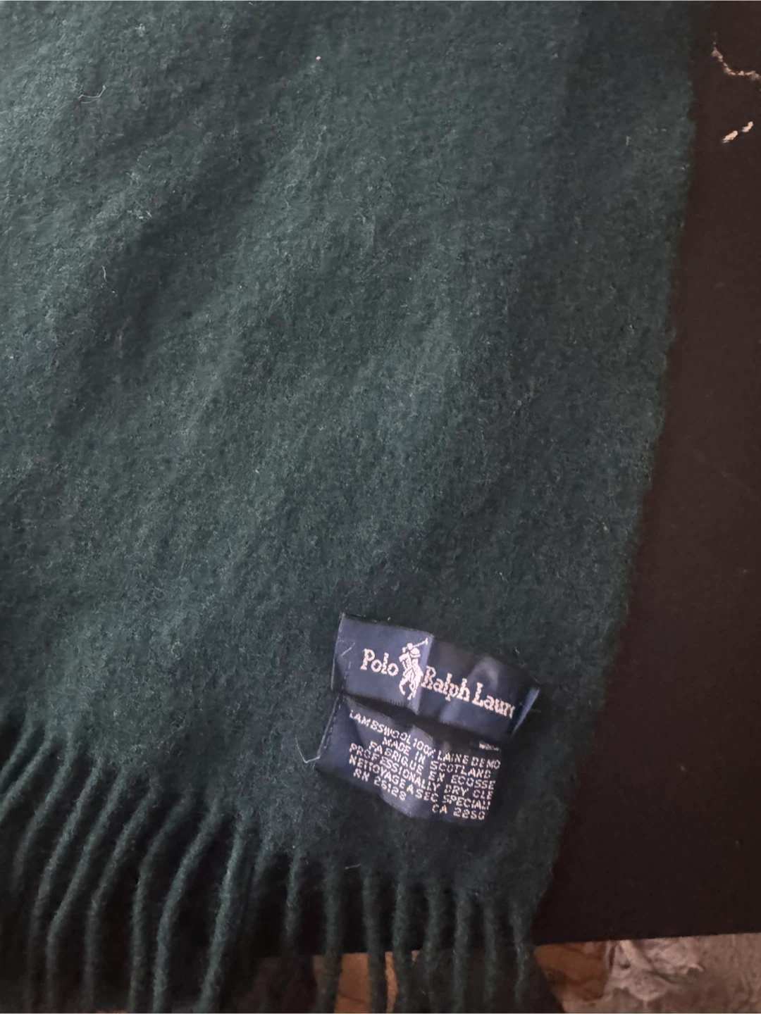 Polo Ralph Lauren Green Wool Scarf - photo 2