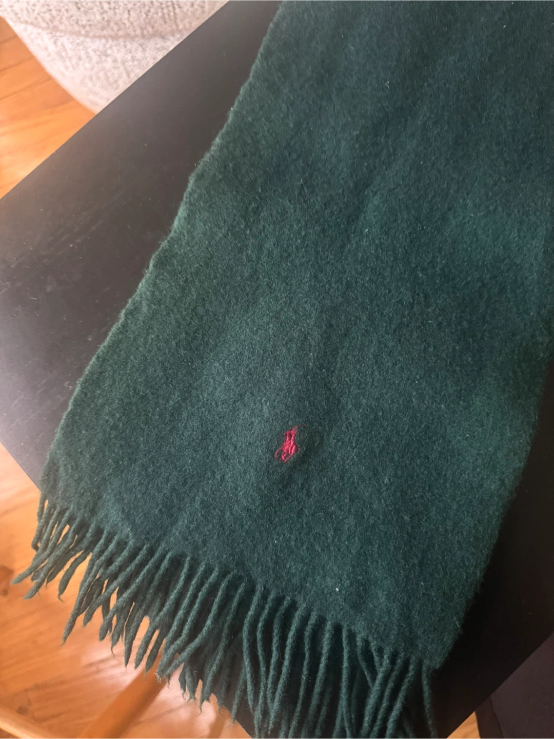 Polo Ralph Lauren Green Wool Scarf