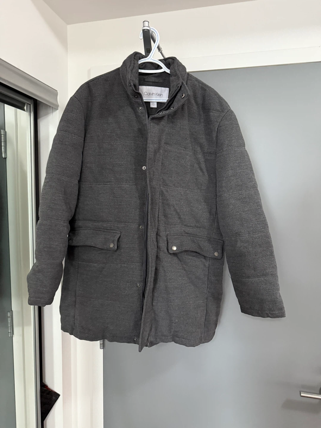 Calvin Klein Grey Puffer Jacket