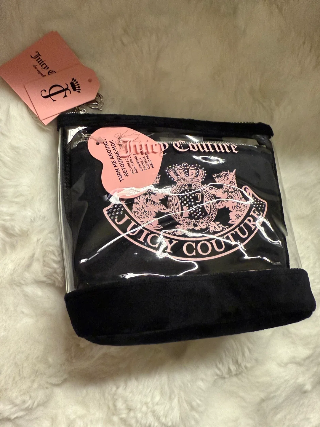 Juicy Couture Black Cosmetic Bag - New image indicator(4)