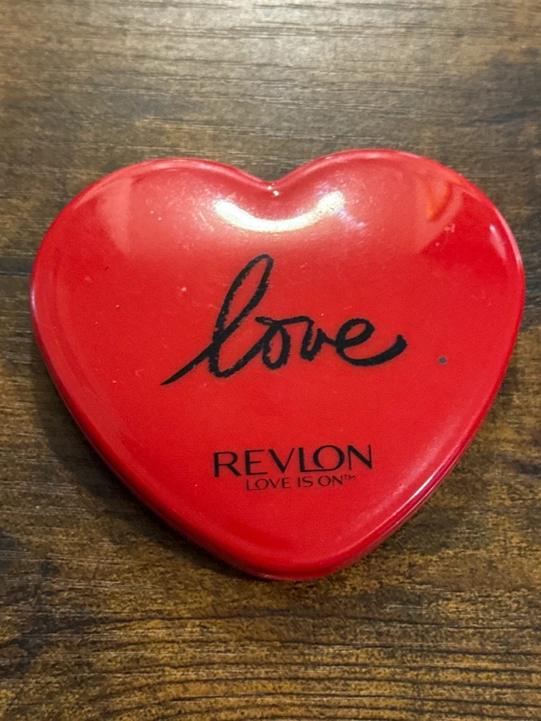 Revlon Love Is On Heart-Shaped Compact Mirror