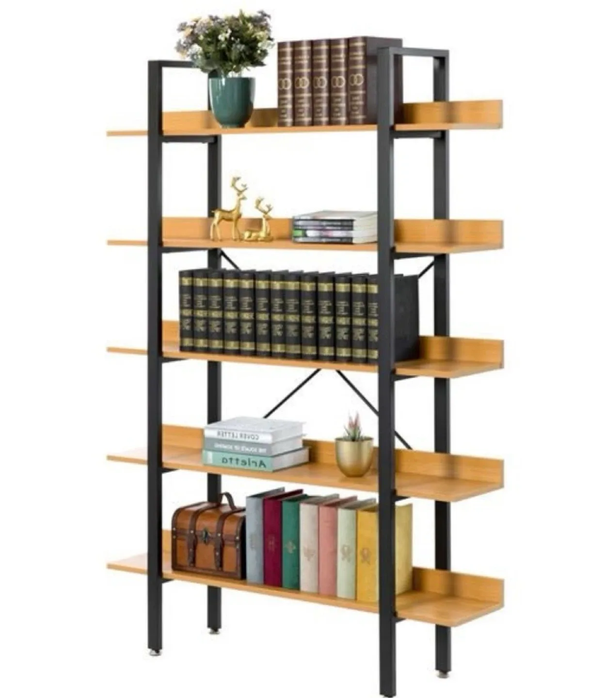 Wood & Steel Shelf - 67" x 47" x 11" image indicator(4)