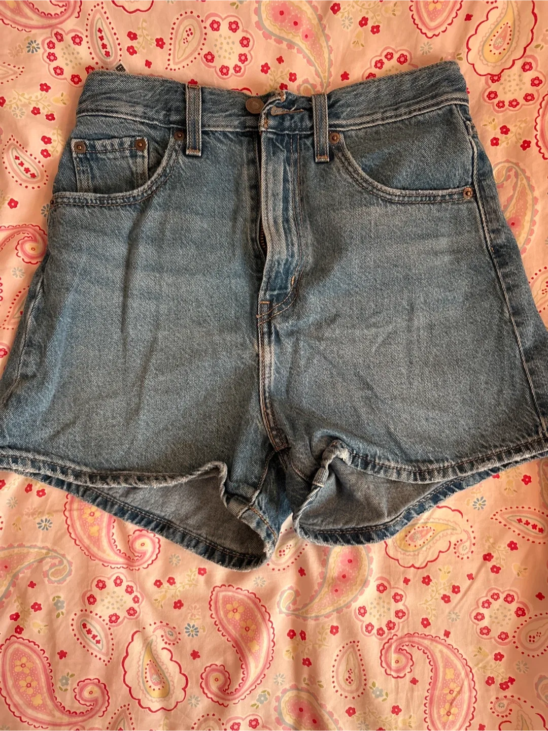 Levi's Premium High Loose Denim Shorts - Size 25
