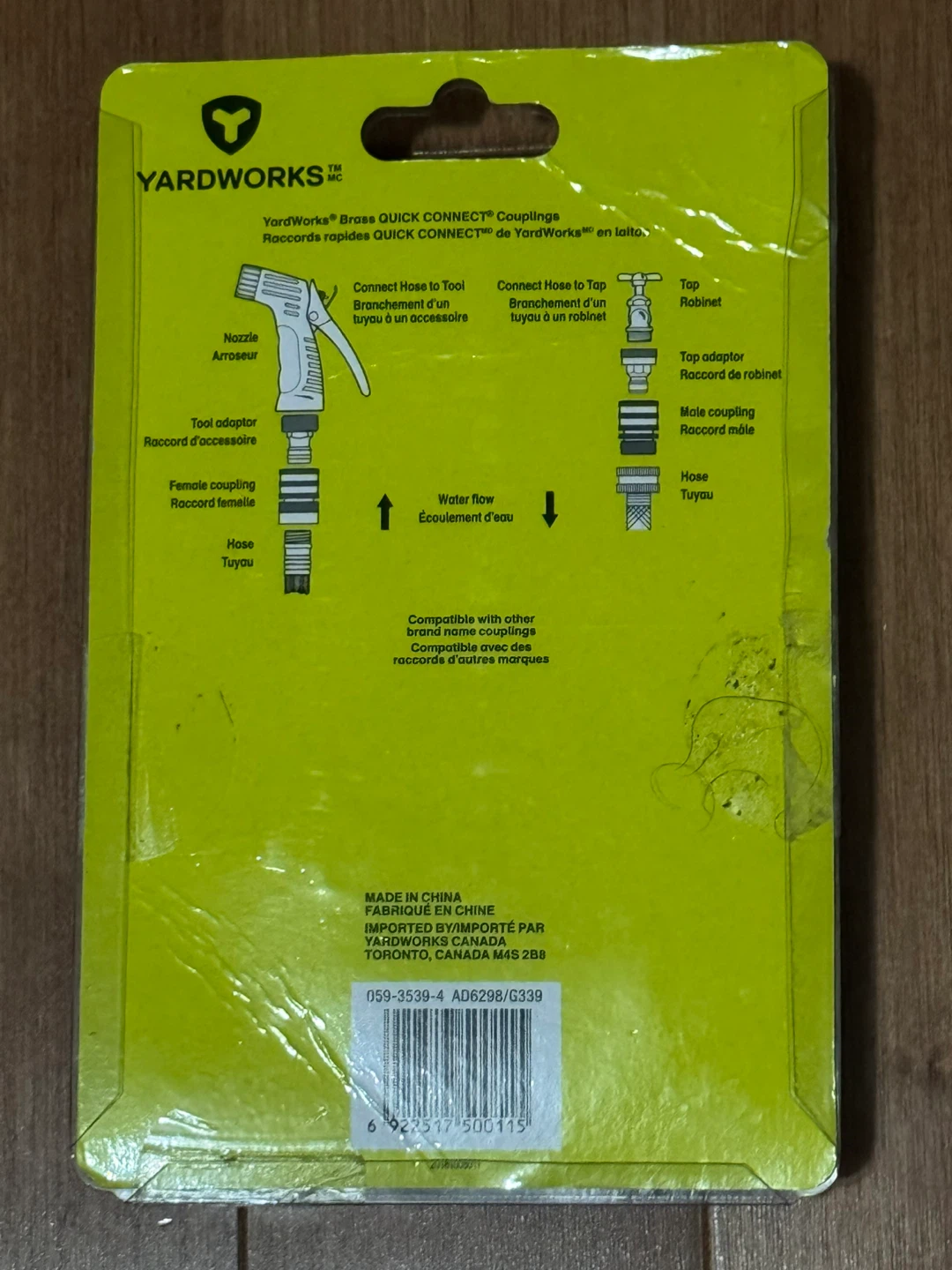 $40 for Yardworks Brass Quick Connect Coupling Set - 4 Pieces - photo 2