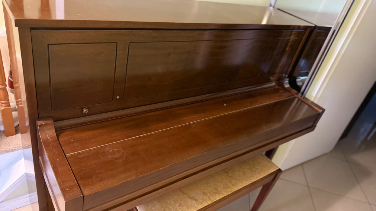 Upright Piano with Bench - photo 2