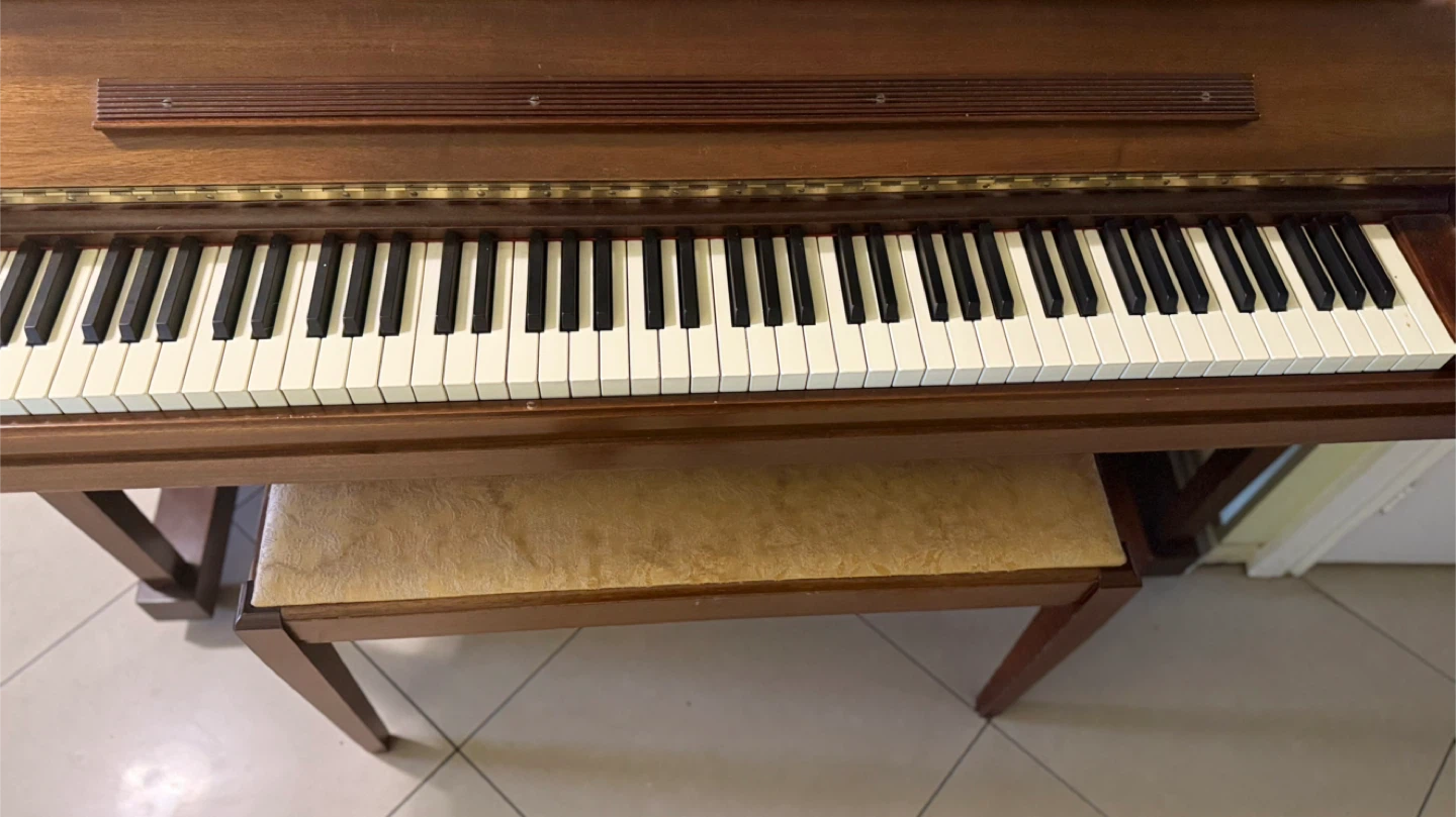 Upright Piano with Bench - photo 4