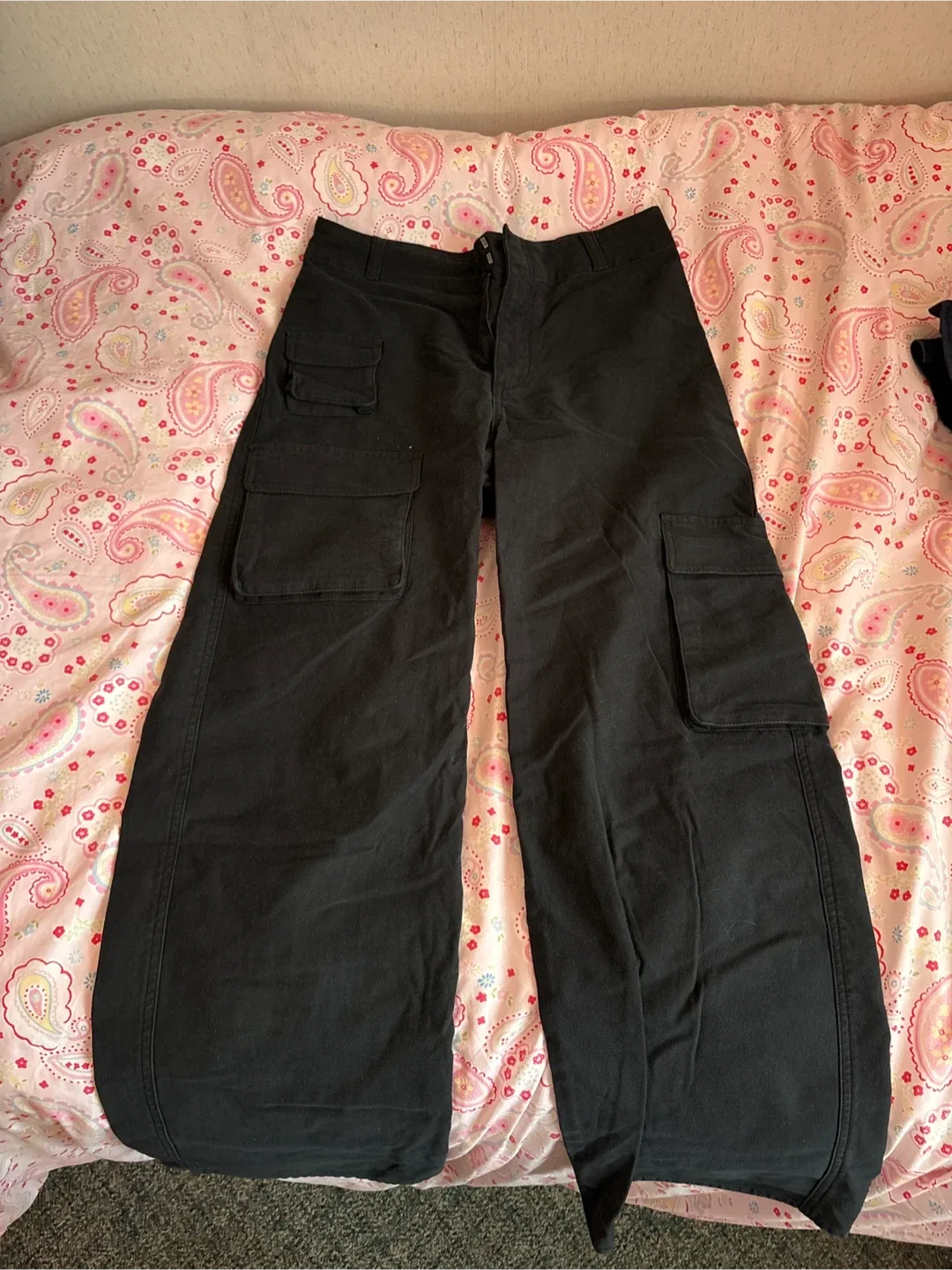 TNA EST.1987 Black Cargo Pants - Size 6