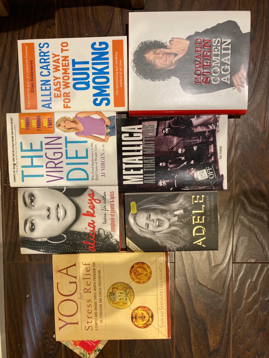 Mixed Lot of Books: Yoga, Adele, Metallica & More!