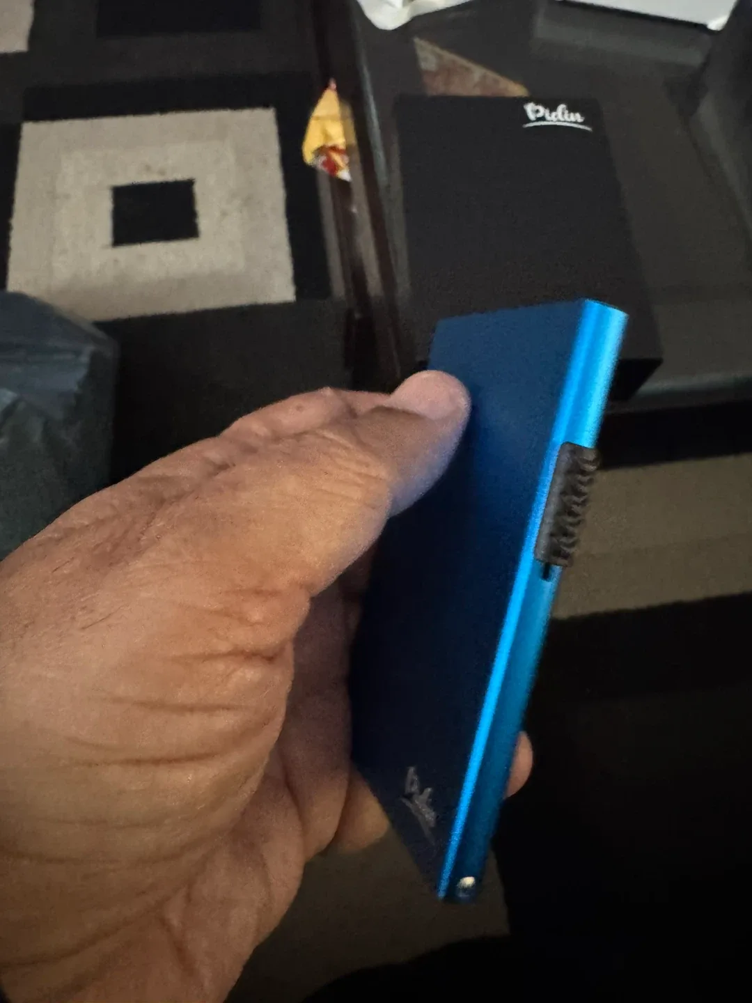 Pidin Blue Card Holder with Box image indicator(2)