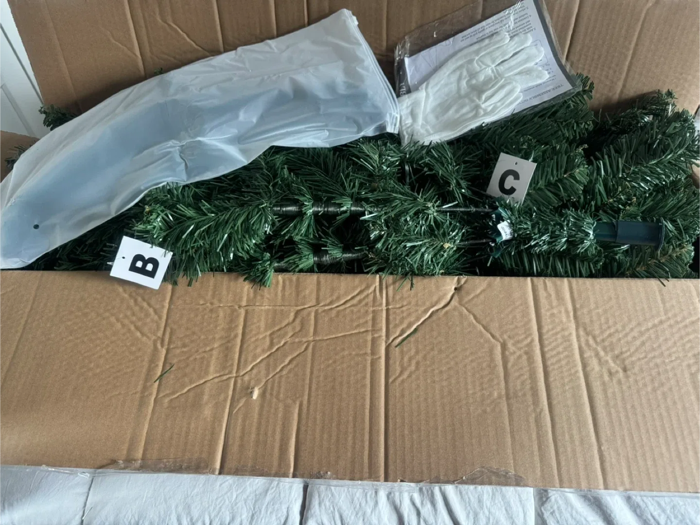 Brand New 6ft. tall Green Christmas Tree New in Box Never Used image indicator(2)