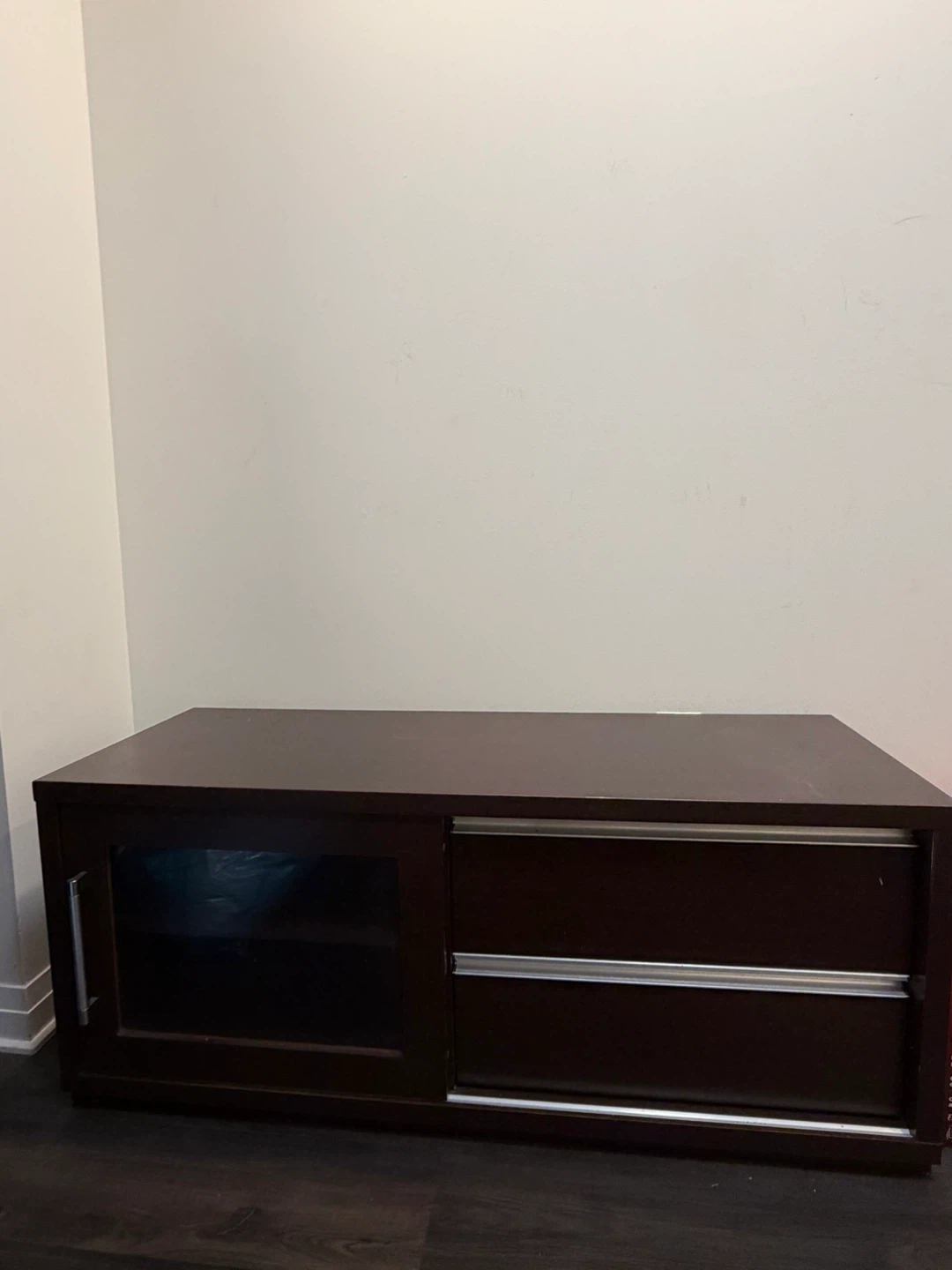 Dark Brown TV Stand Cabinet - photo 2