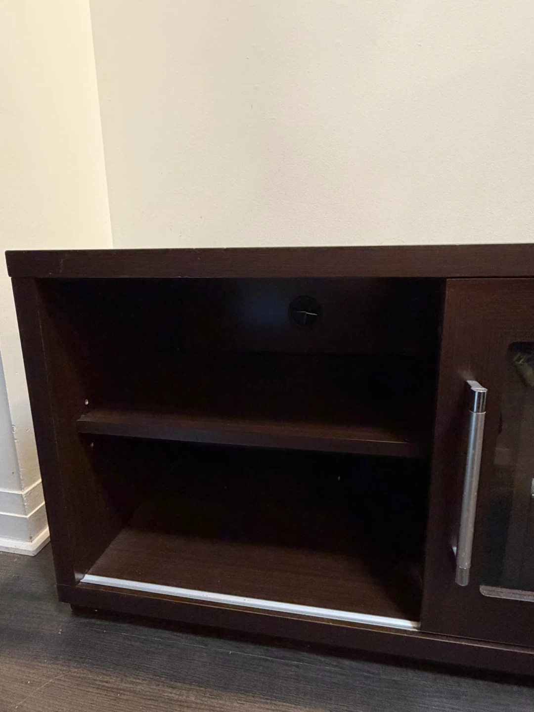 Dark Brown TV Stand Cabinet - photo 3
