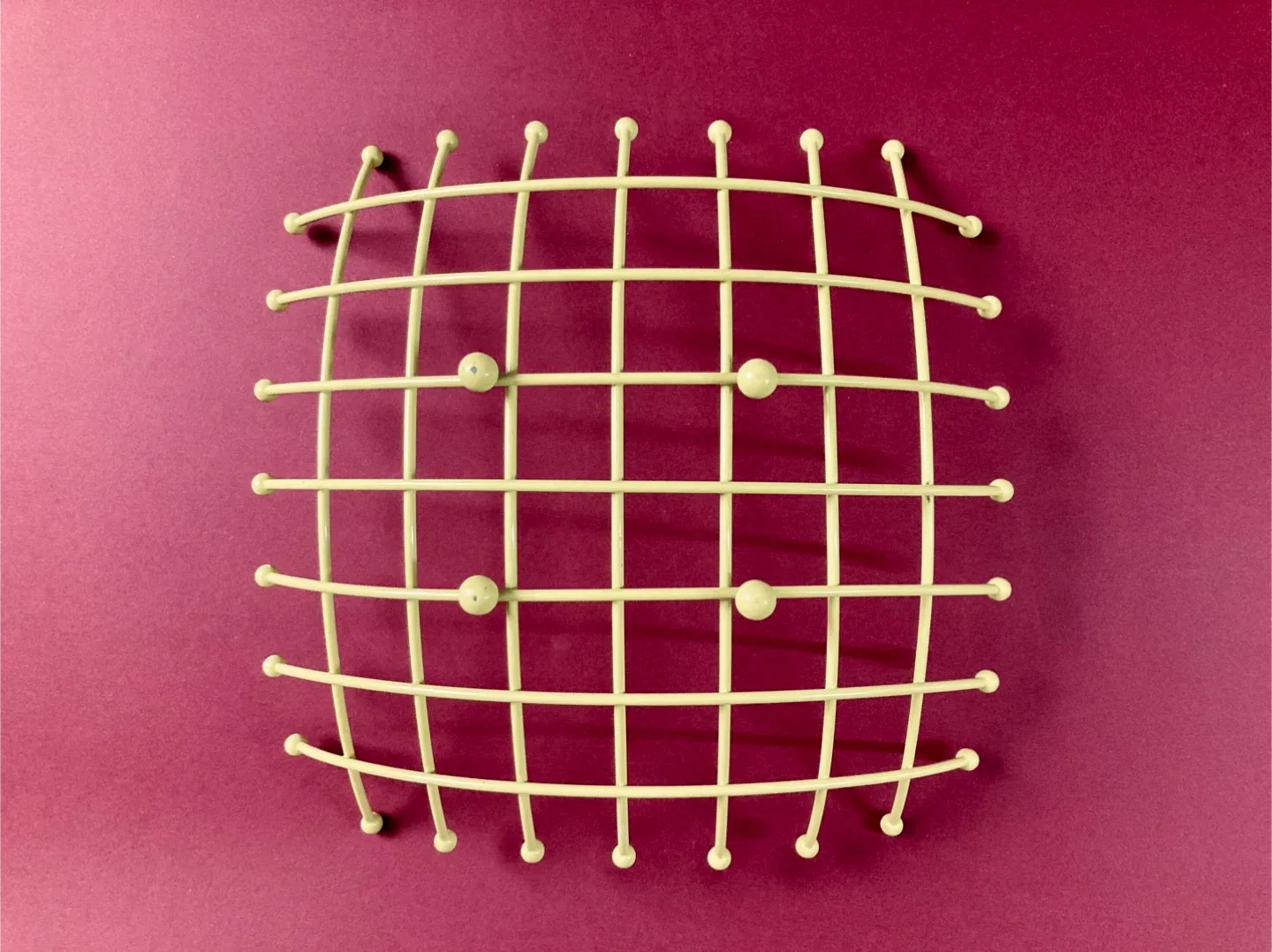 Vintage IKEA Postmodern Wire Fruit Basket in lime green image indicator(3)