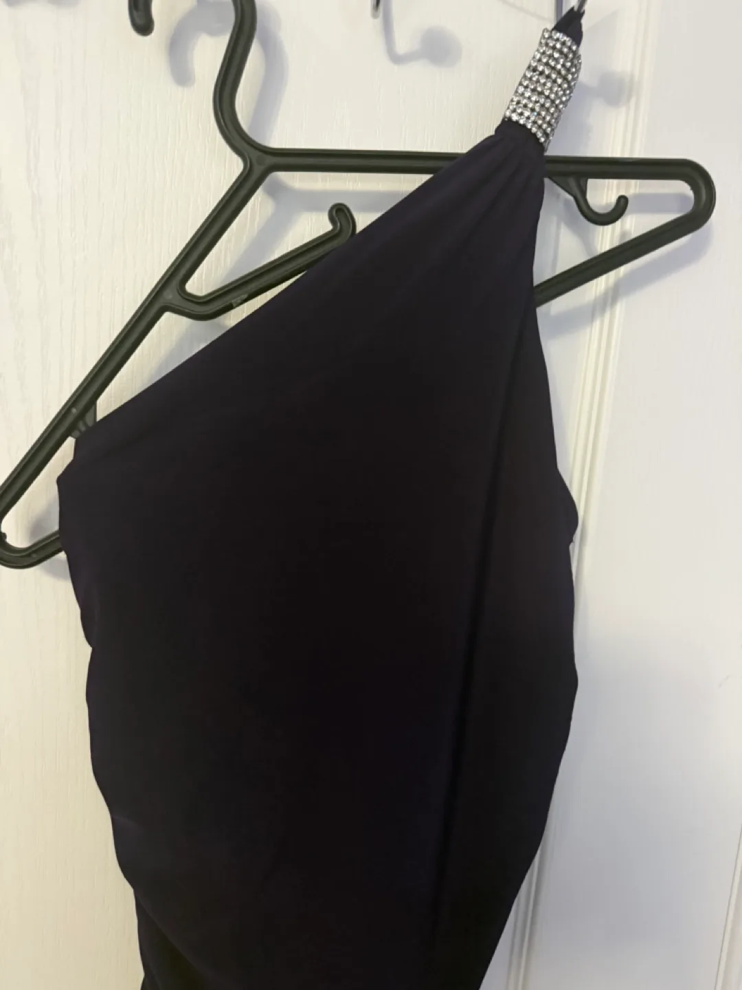 One-shoulder Purple Dress image indicator(2)