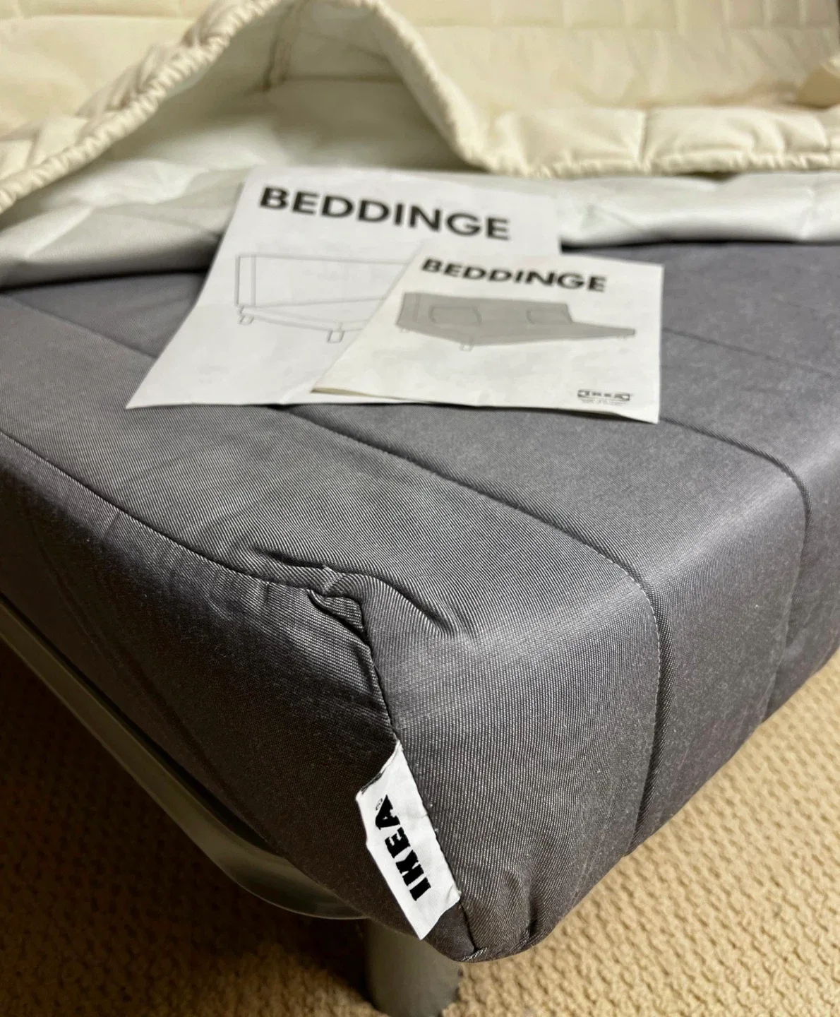 IKEA Beddinge Futon - White Cover image indicator(3)