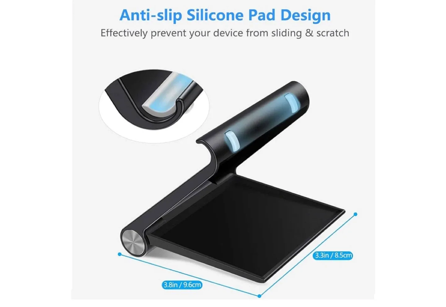 VOVIGGOL Cell Phone/Tablet Stand - Adjustable, Foldable image indicator(6)