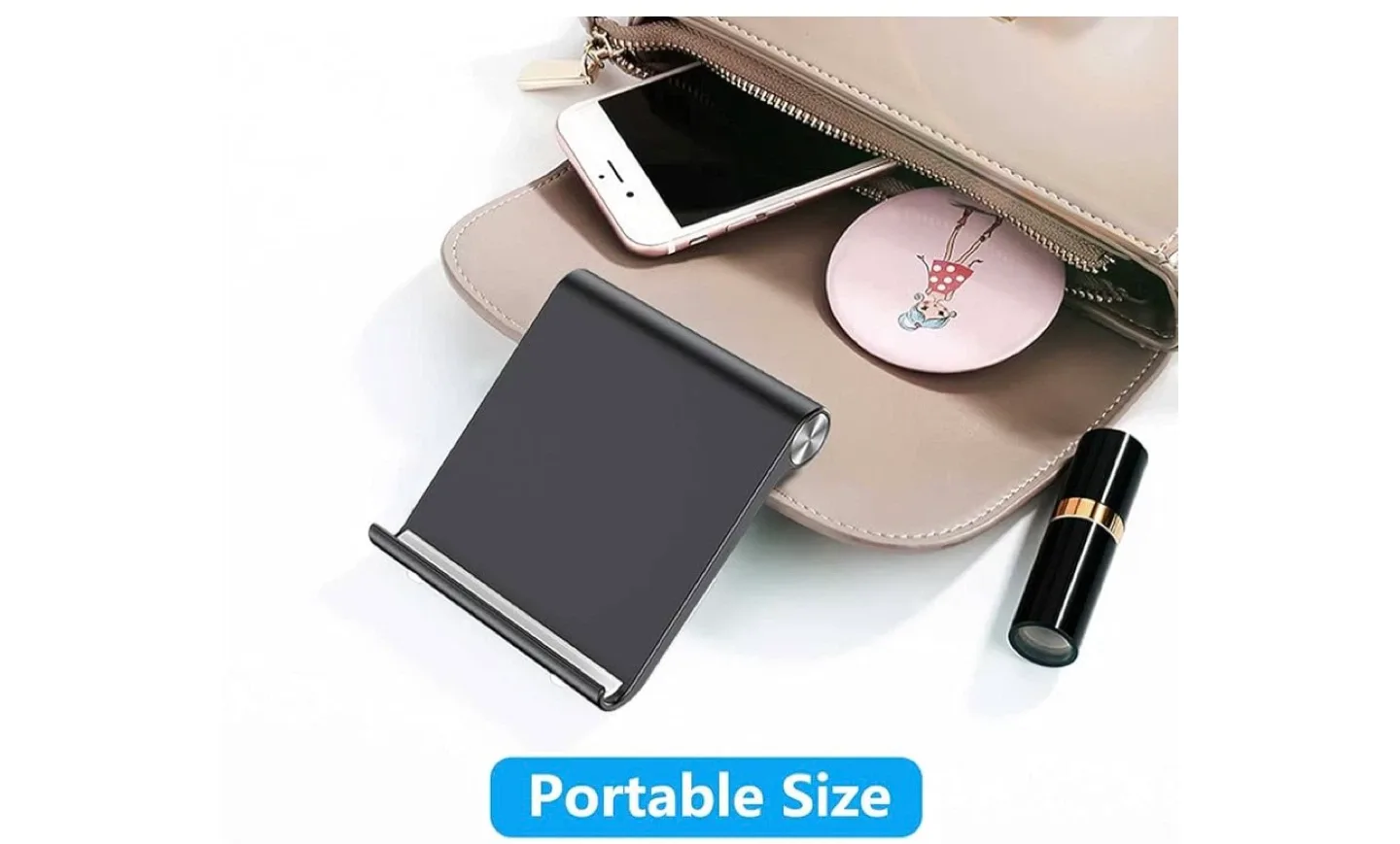 VOVIGGOL Cell Phone/Tablet Stand - Adjustable, Foldable image indicator(4)