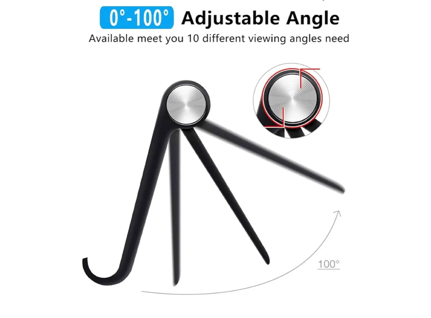 VOVIGGOL Cell Phone/Tablet Stand - Adjustable, Foldable image indicator(7)