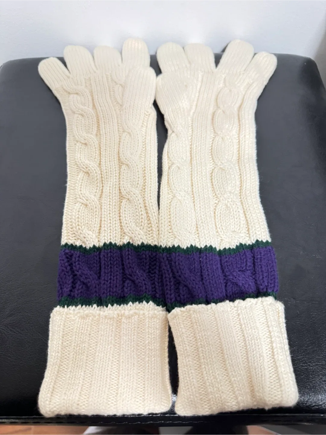 Ralph Lauren Cable Girl Knit Gloves - One Size image indicator(3)