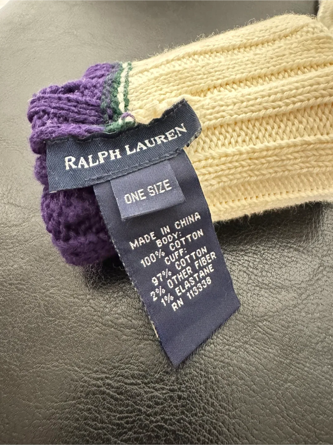 Ralph Lauren Cable Girl Knit Gloves - One Size image indicator(4)