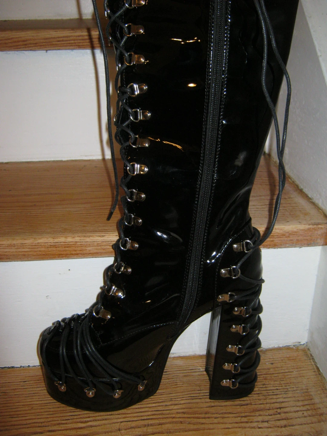 Black Platform Boots - photo 2