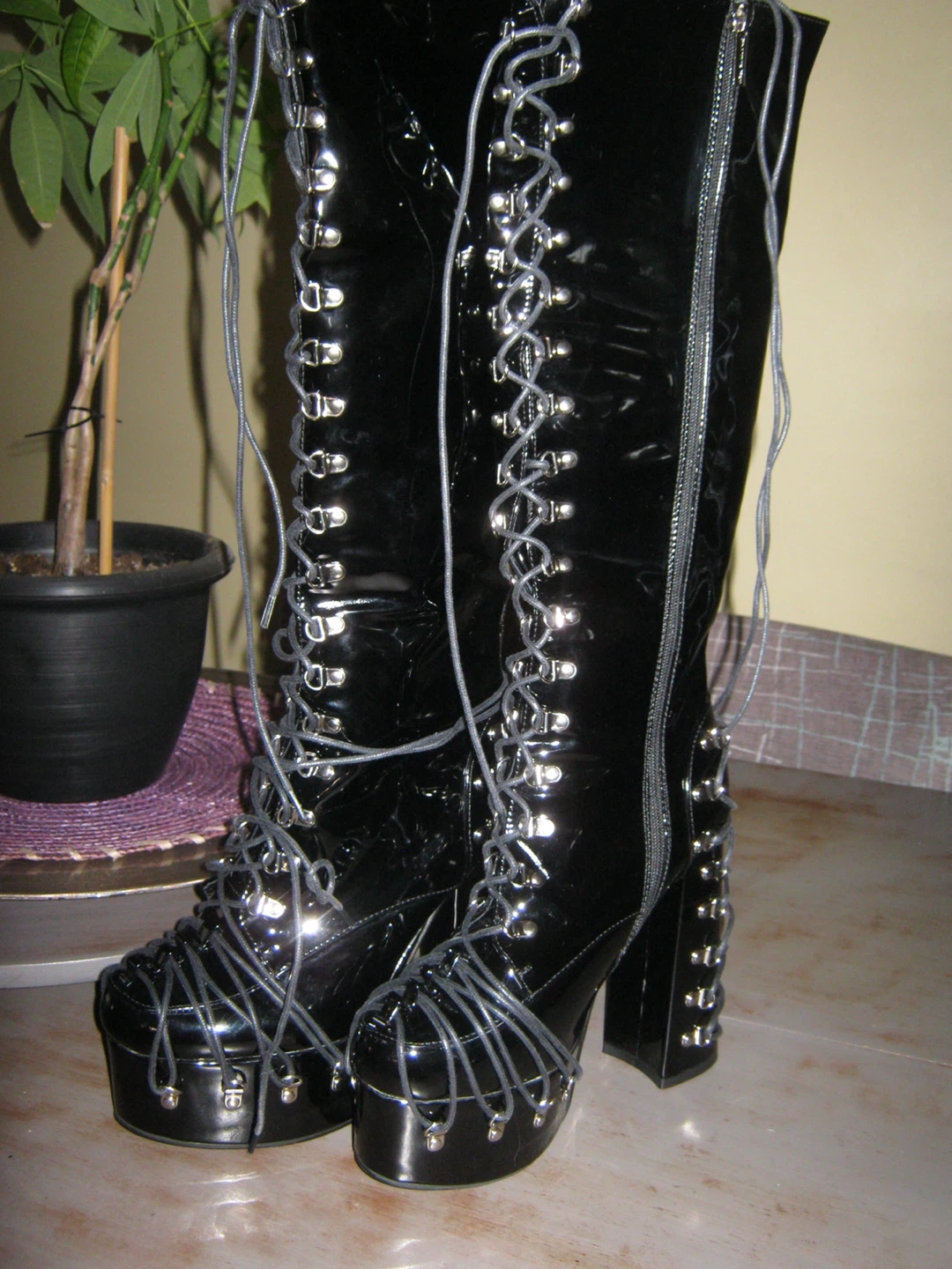 Black Platform Boots - photo 5