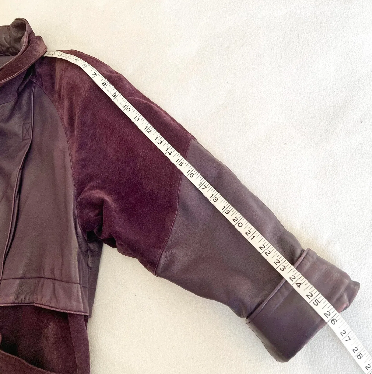 Purple Leather & Suede Jacket - Size S/M image indicator(7)