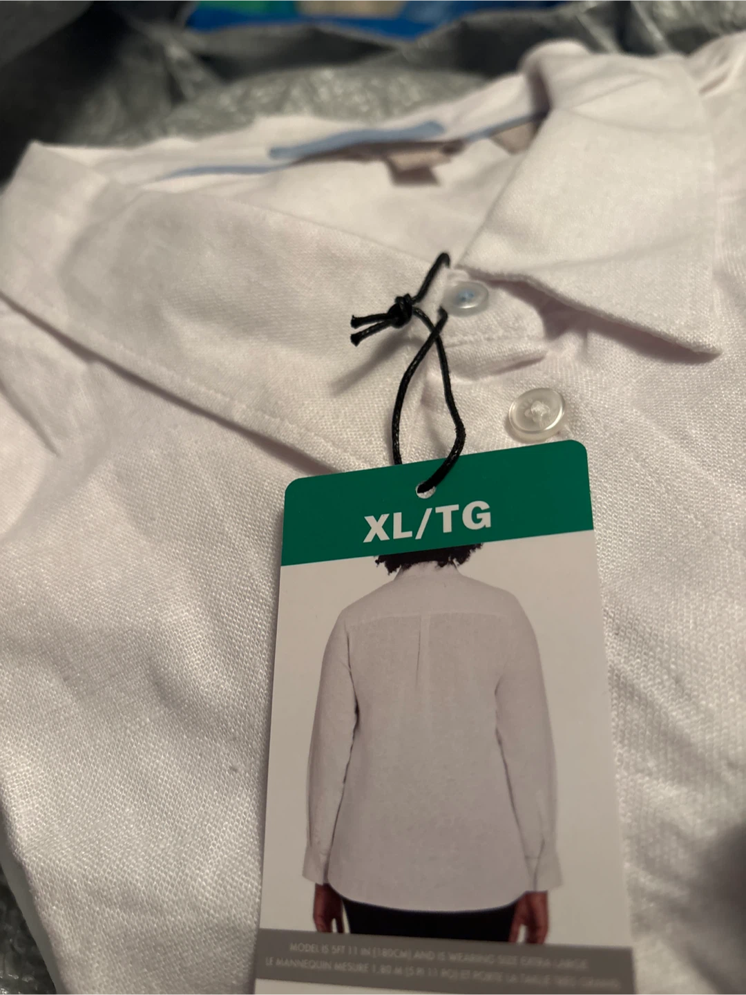 Ladies Ted Baker White Linen Shirt - XL/TG - photo 3
