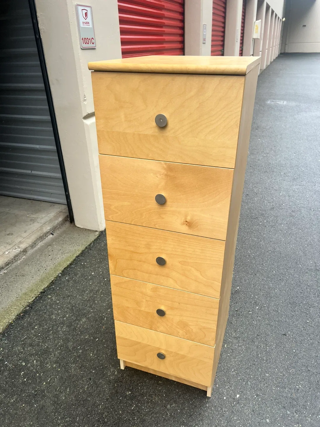 Blonde Wood 6-Drawer Dresser
