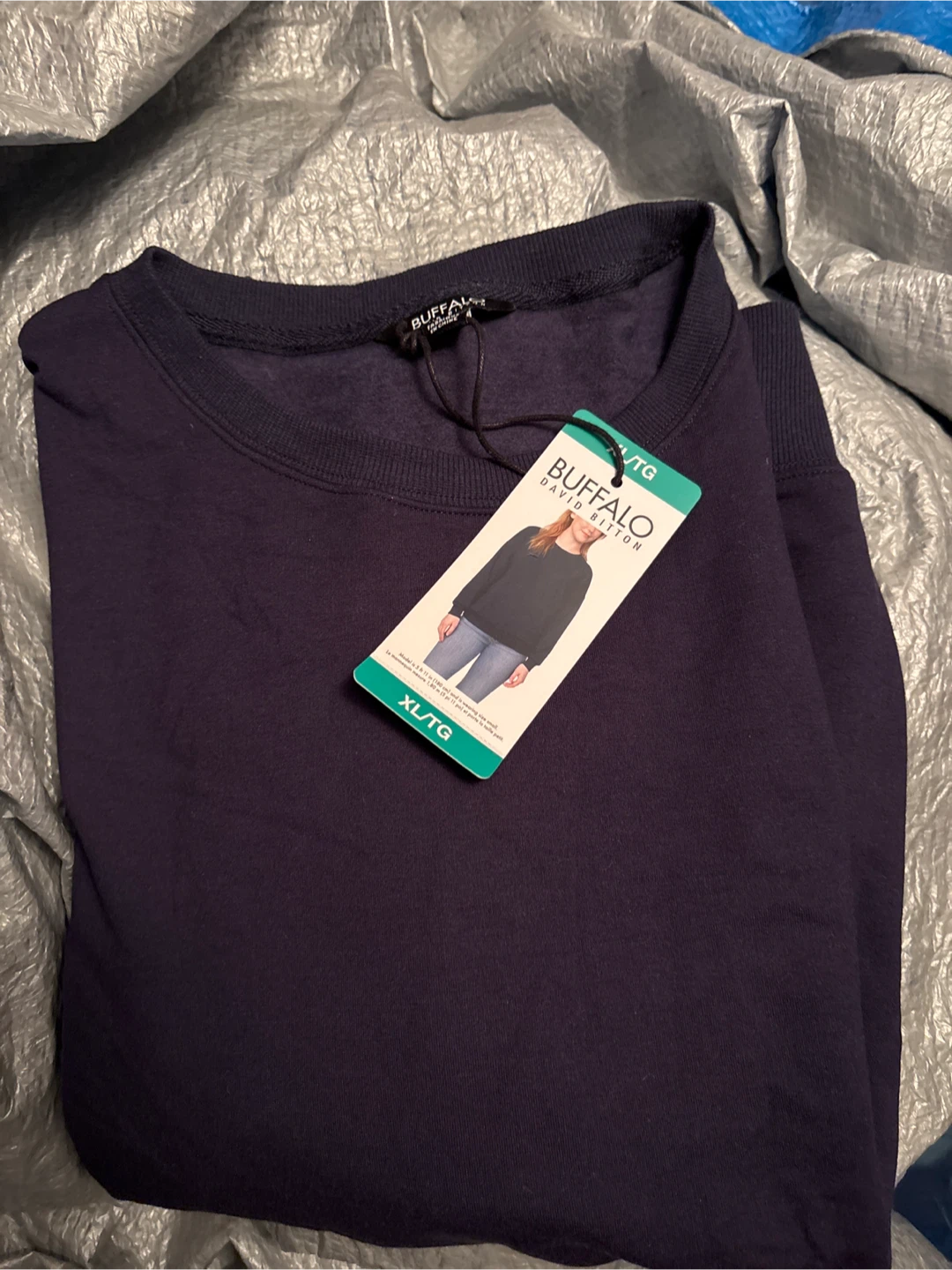 Ladies New Buffalo David Bitton Crewneck - XL