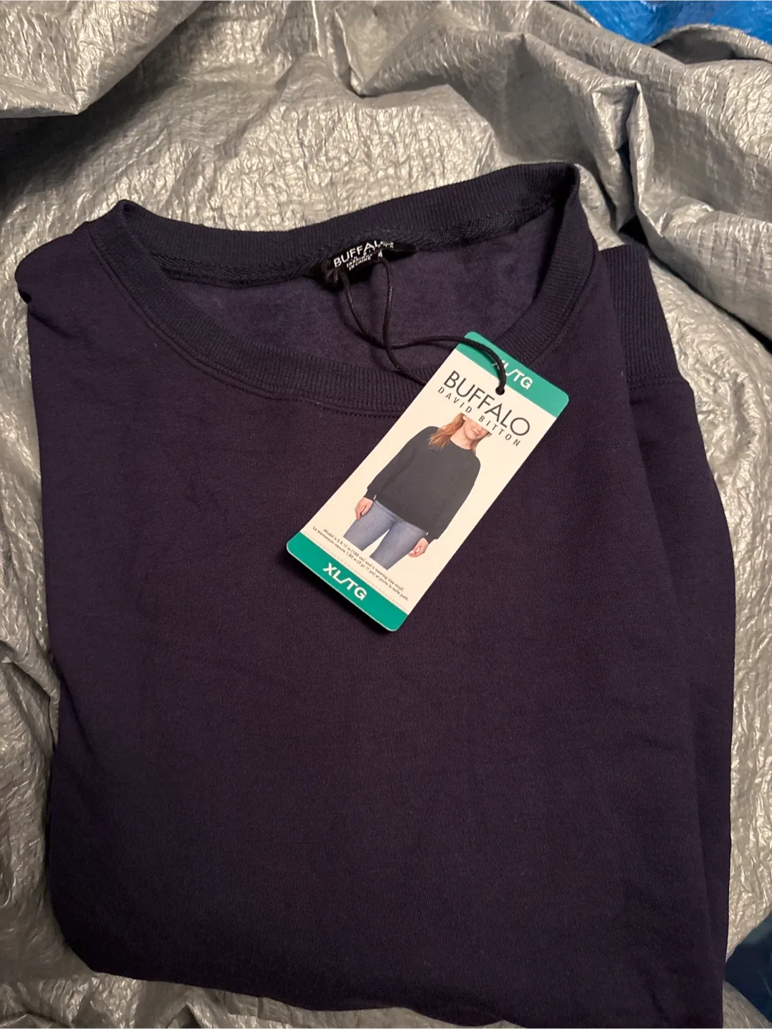 Ladies New Buffalo David Bitton Crewneck - XL