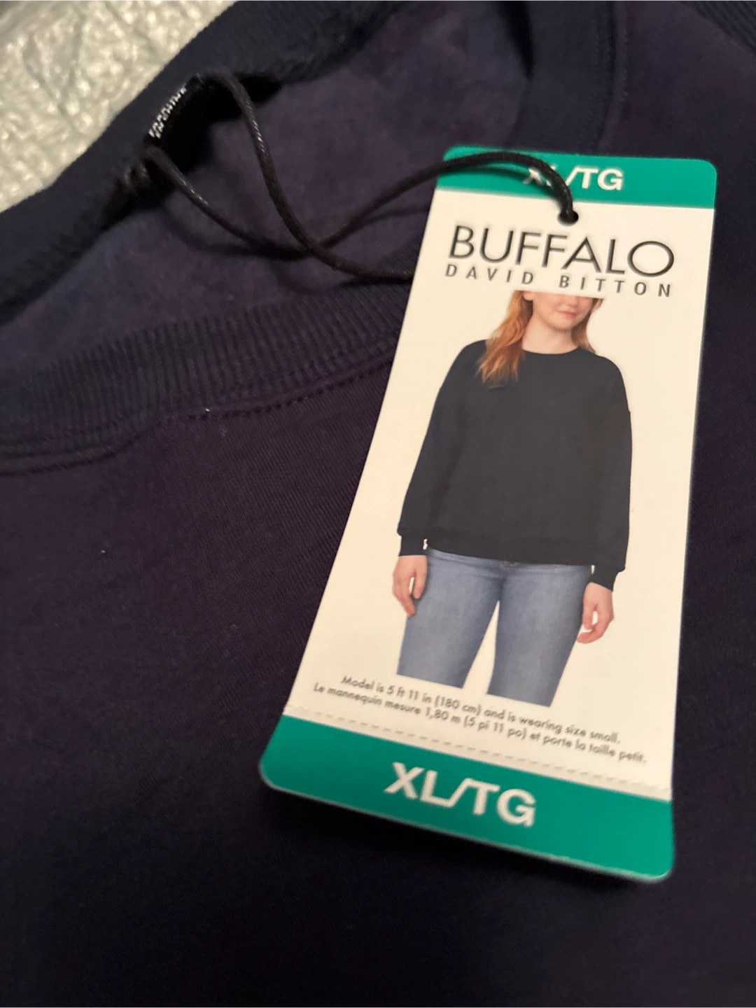 Ladies New Buffalo David Bitton Crewneck - XL - photo 2