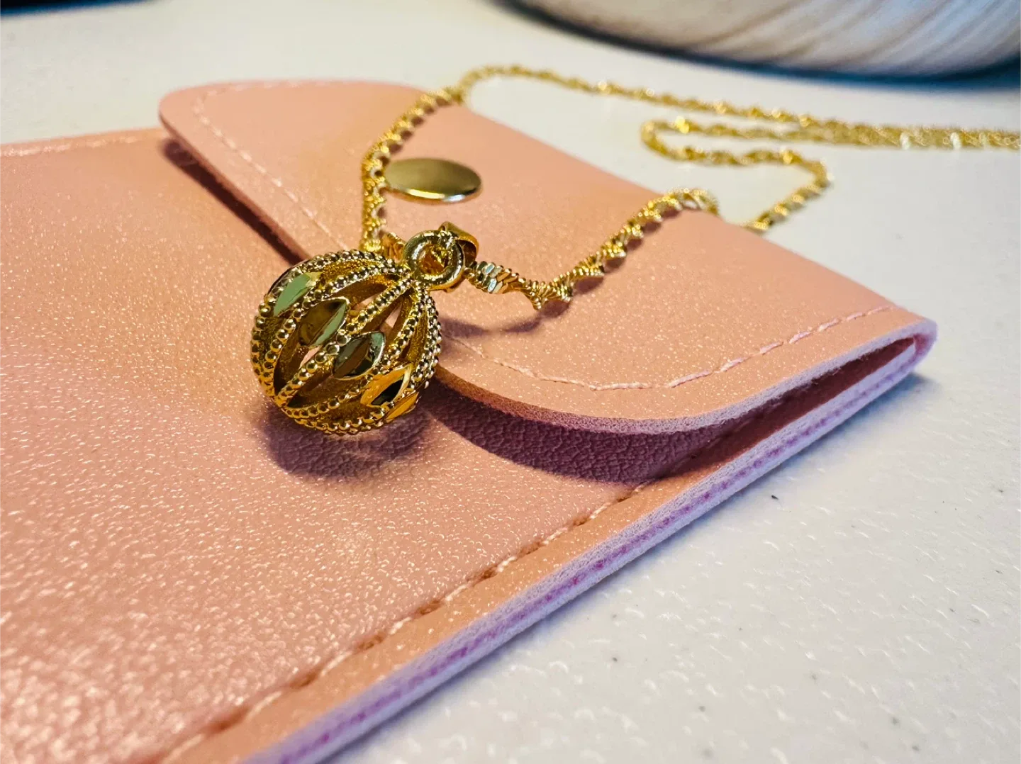 Beautiful ball pendant necklace