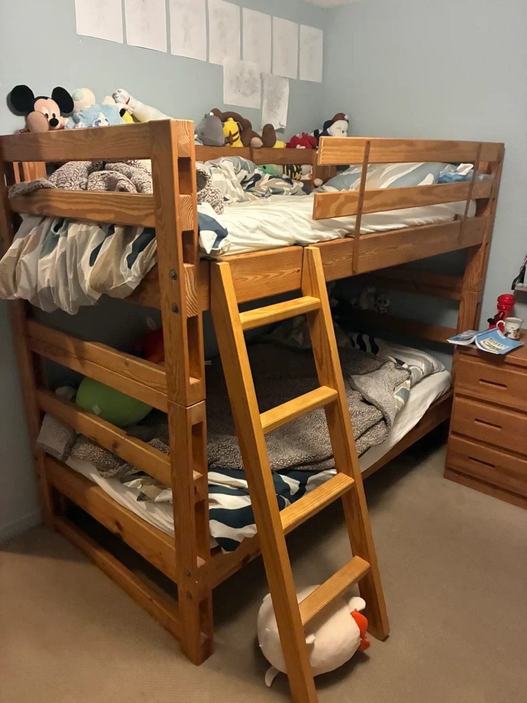 Crate Design Wooden Bunk Bed Frame