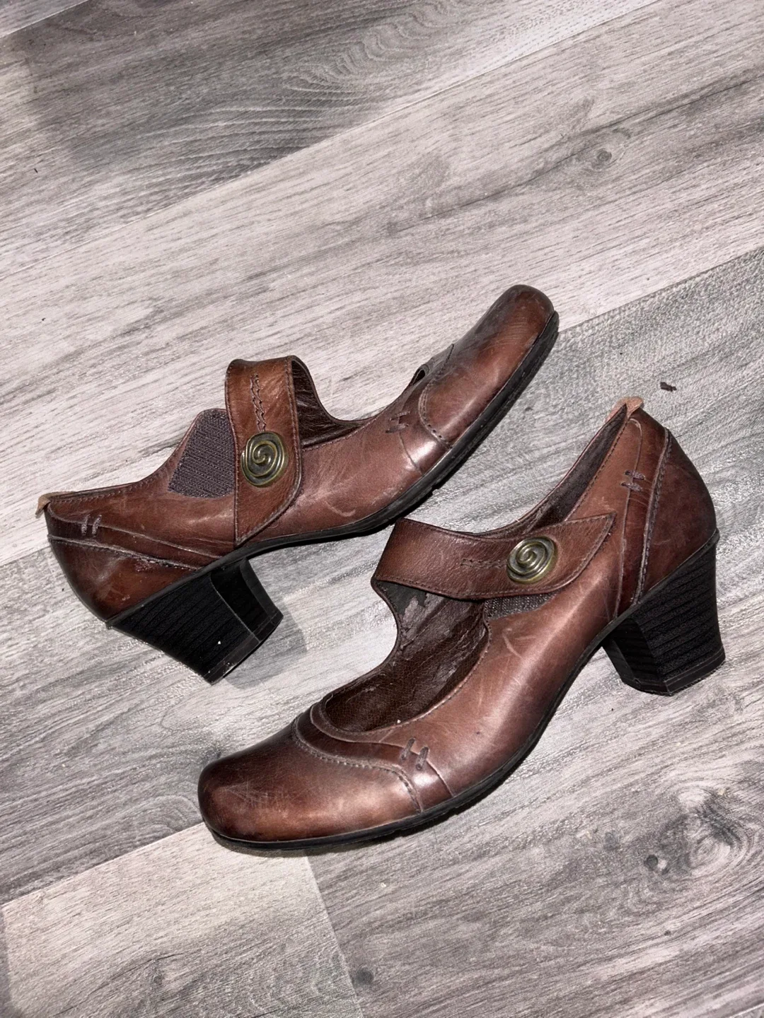 Brown Leather Mary Janes