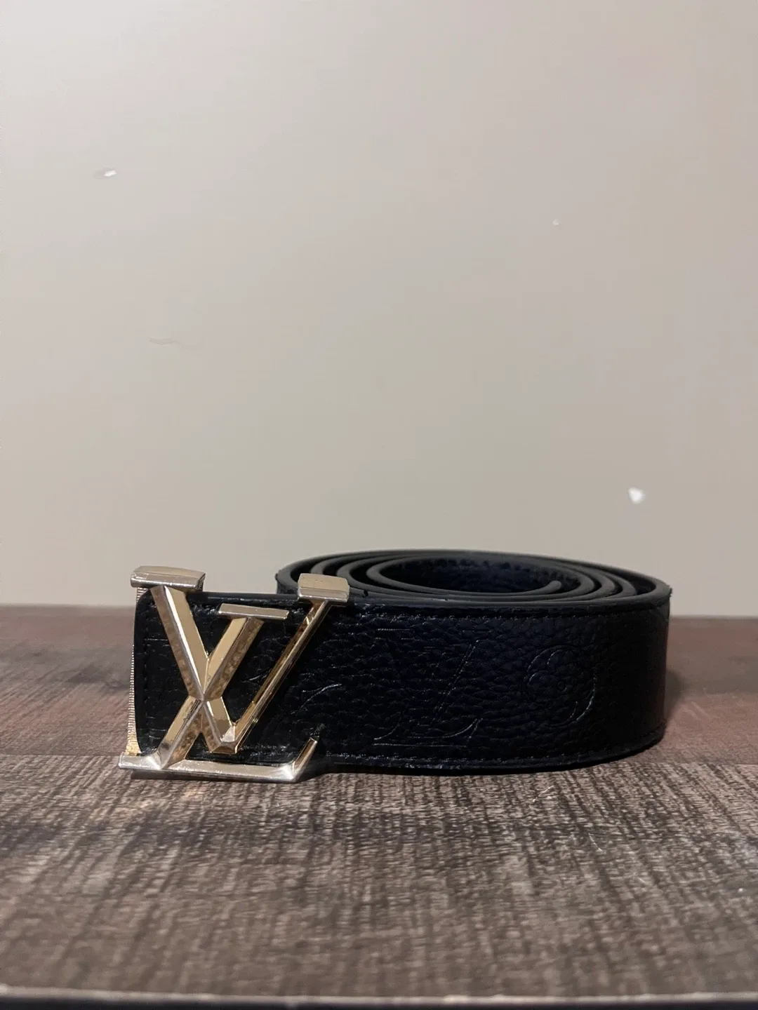 Louis Vuitton Black Leather Belt
