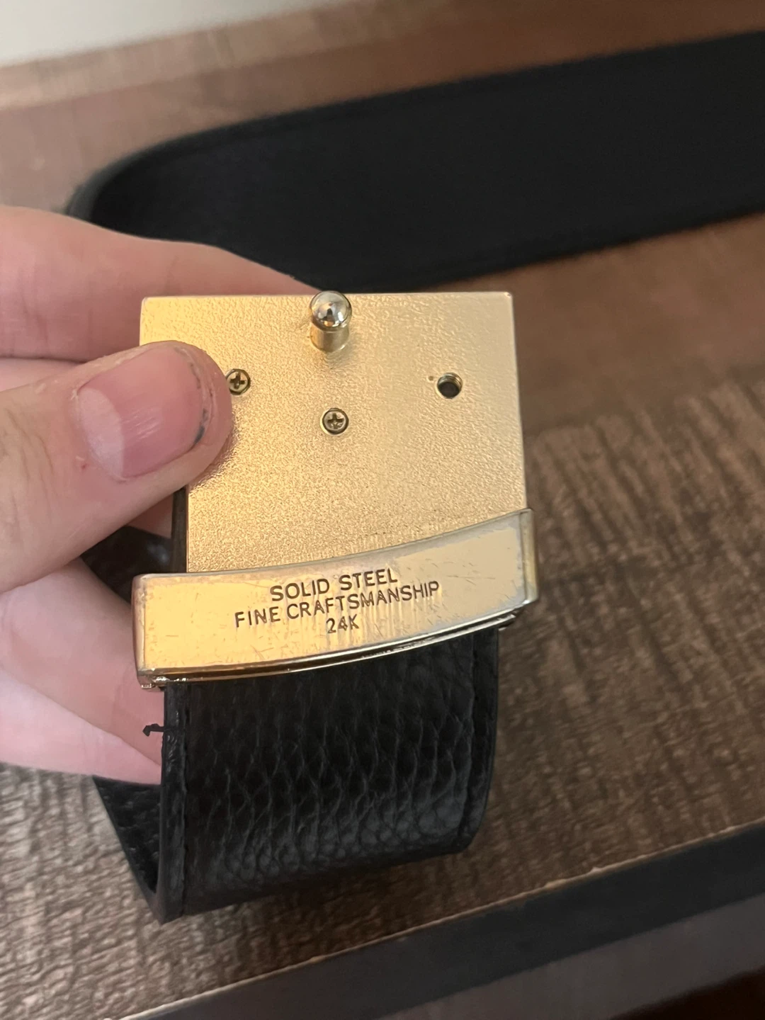 Louis Vuitton Black Leather Belt - photo 3