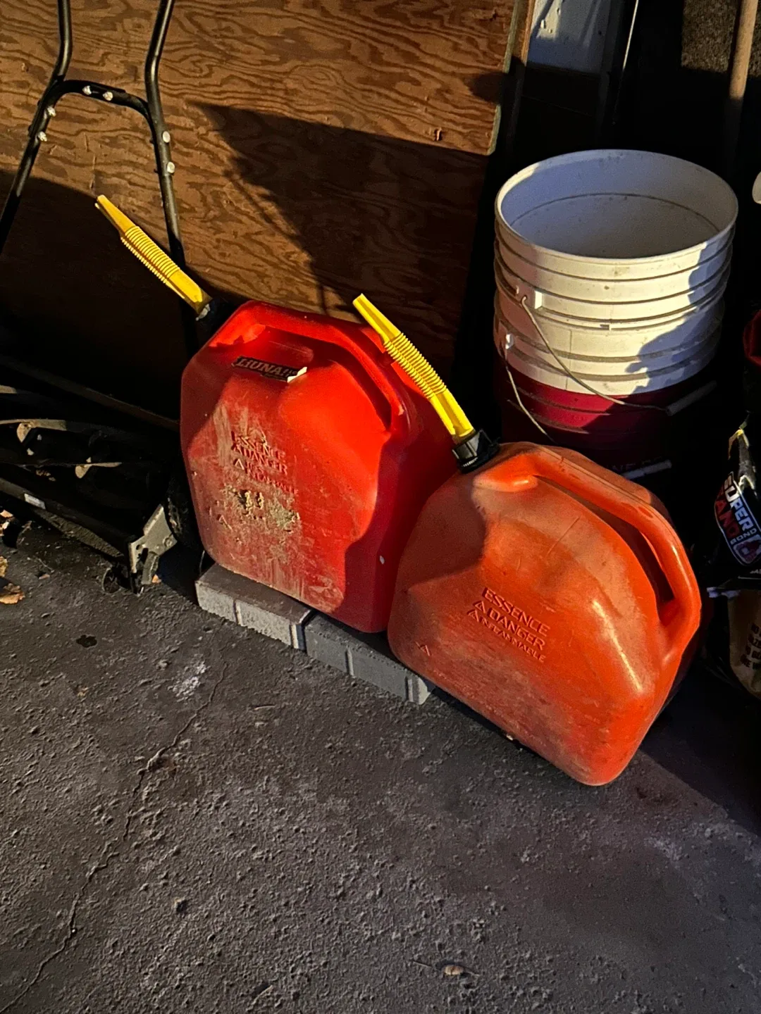 Two Red Gas Cans