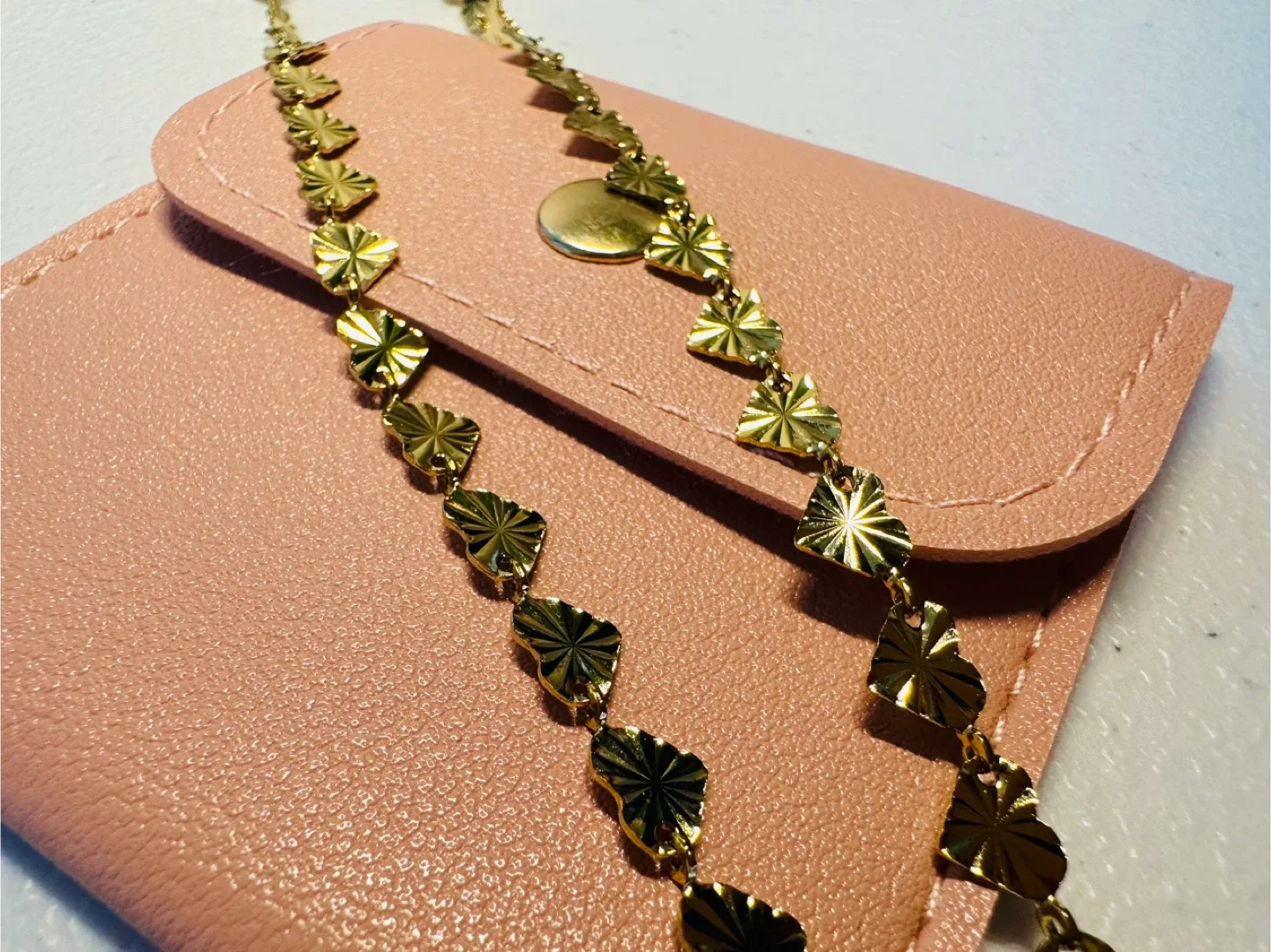 Simple heart necklace chain