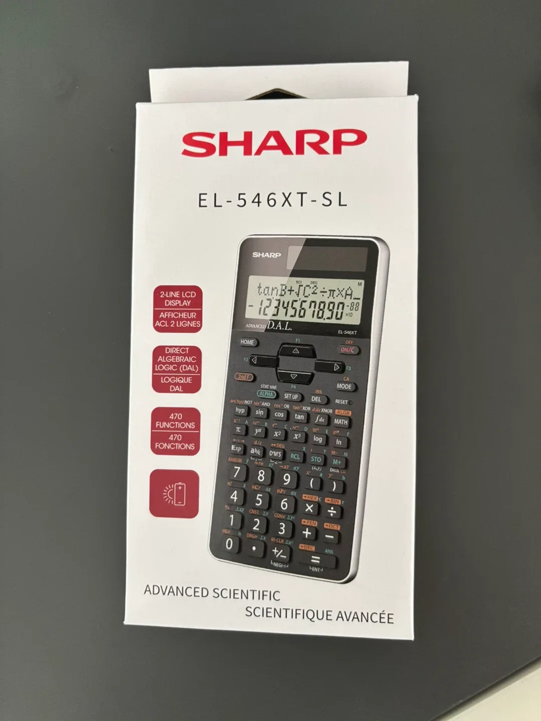 Sharp EL-546XT-SL Advanced Scientific Calculator - New