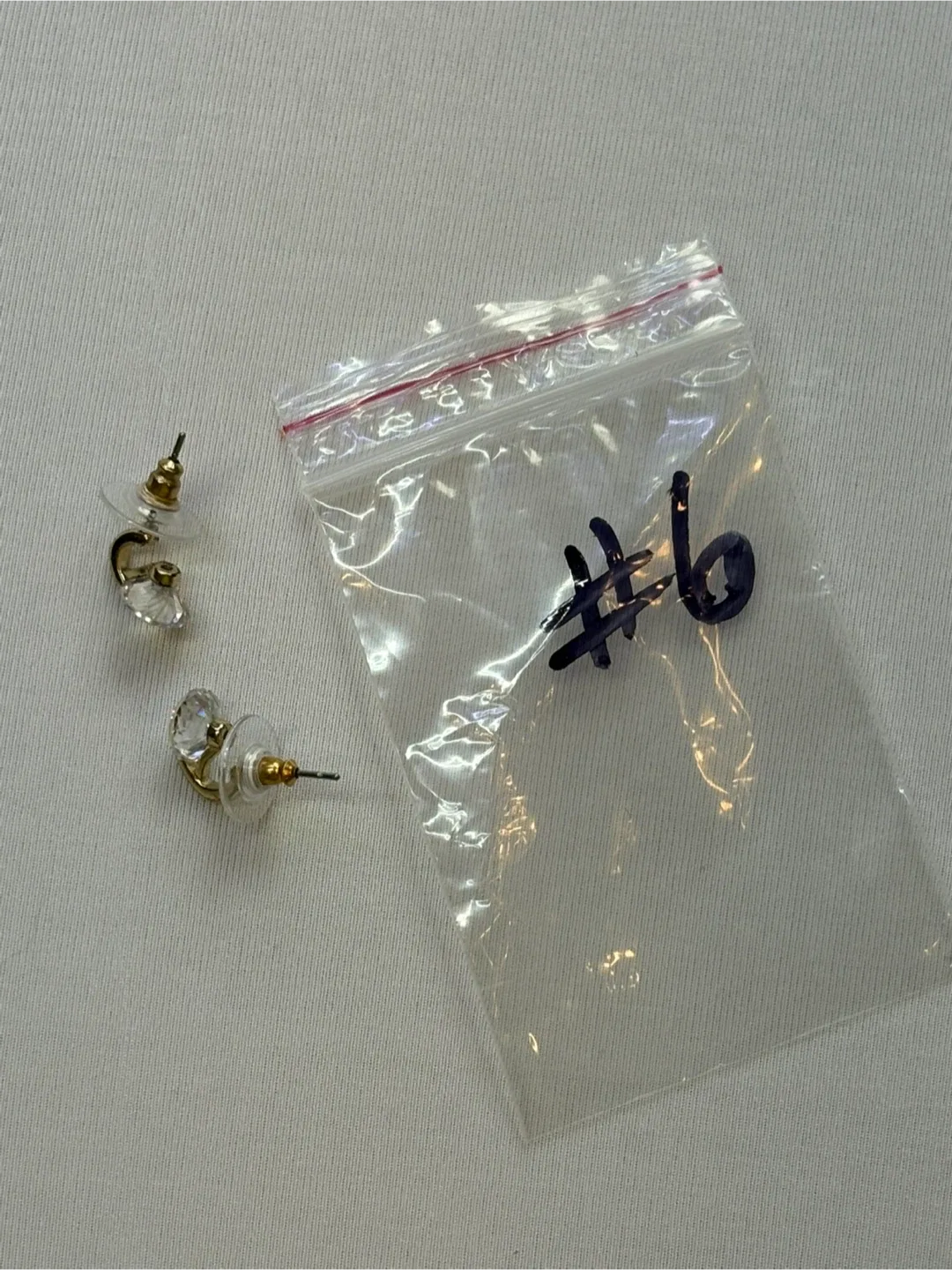 Lily Morgan Gold Crystal Drop Stud Earrings Fashion Jewelry image indicator(6)