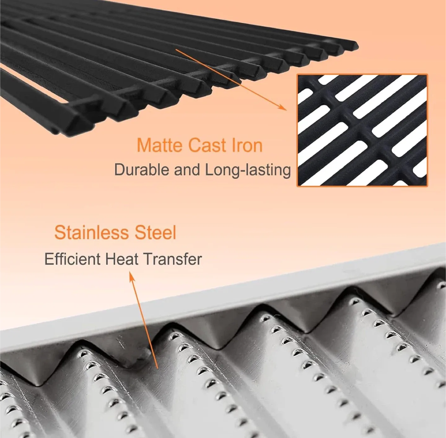 NEW Grill Grates for Charbroil Tru-Infrared Models image indicator(9)