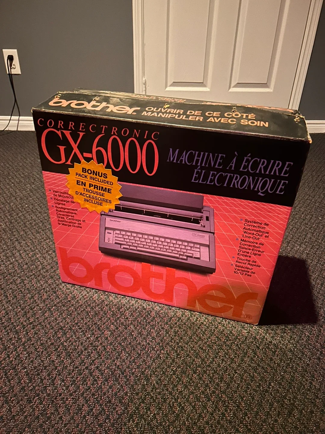 Brother GX-6000 Correctronic Typewriter w/ Box