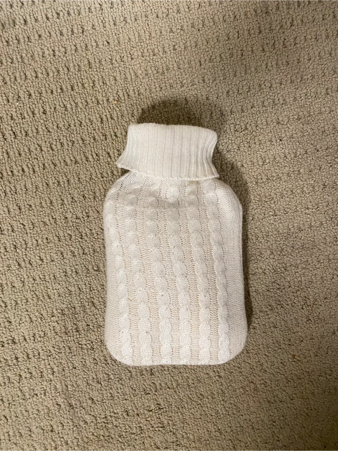 Hot Water Bottle with Knit Cover