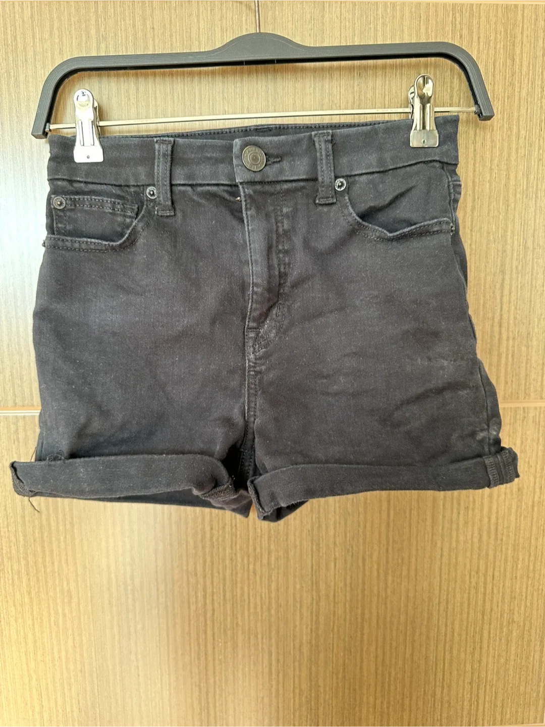 American Eagle Black Denim Shorts
