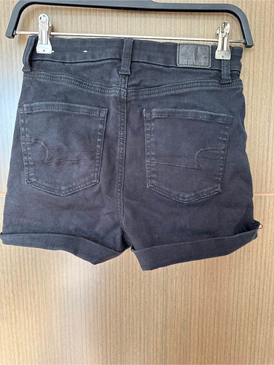 American Eagle Black Denim Shorts - photo 2